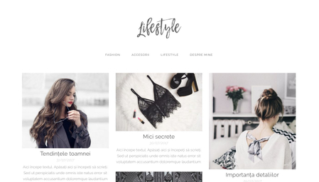 Șablon: Blog de lifestyle