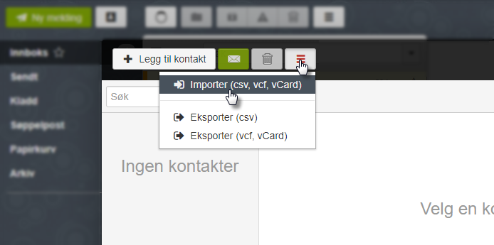 Importer kontakter